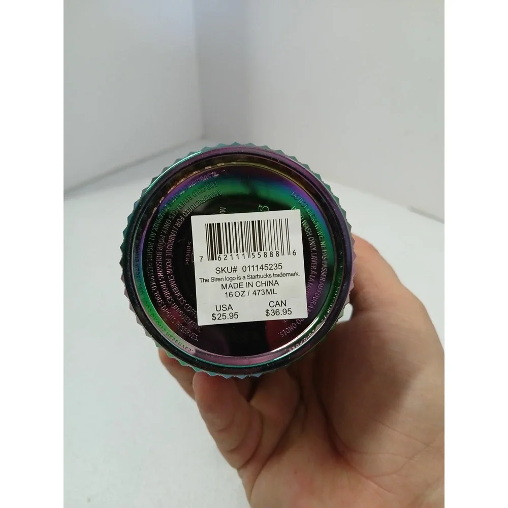 Starbucks Fall 2023 Oil‎ Slick Studded Grande 16 oz Cold Cup Tumbler